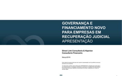 Governança em Recuperação Judicial